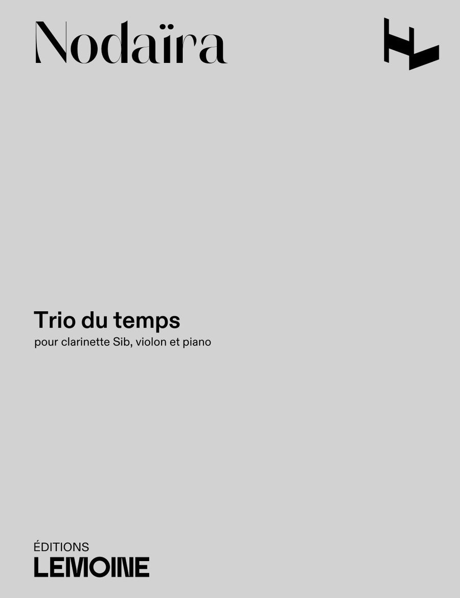 Trio du temps - partition clarinette, Ichiro Nodaira