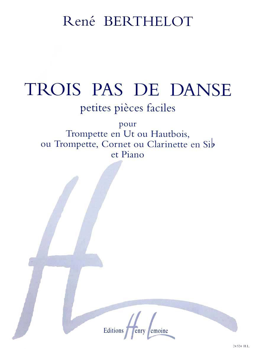 Trois pas de danse - partition trompette, René Berthelot