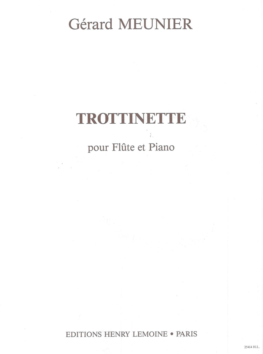 Trottinette - partition flûte, Gérard Meunier