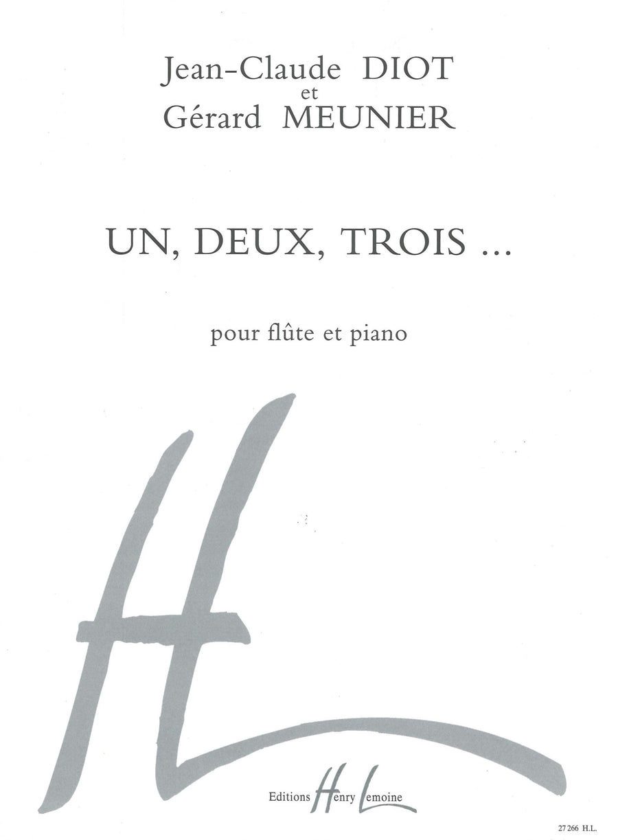 Un, deux, trois... - partition flûte, Gérard Meunier
