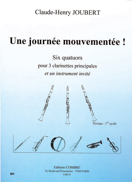 Une journée mouvementée - partition clarinette, Claude-Henry Joubert