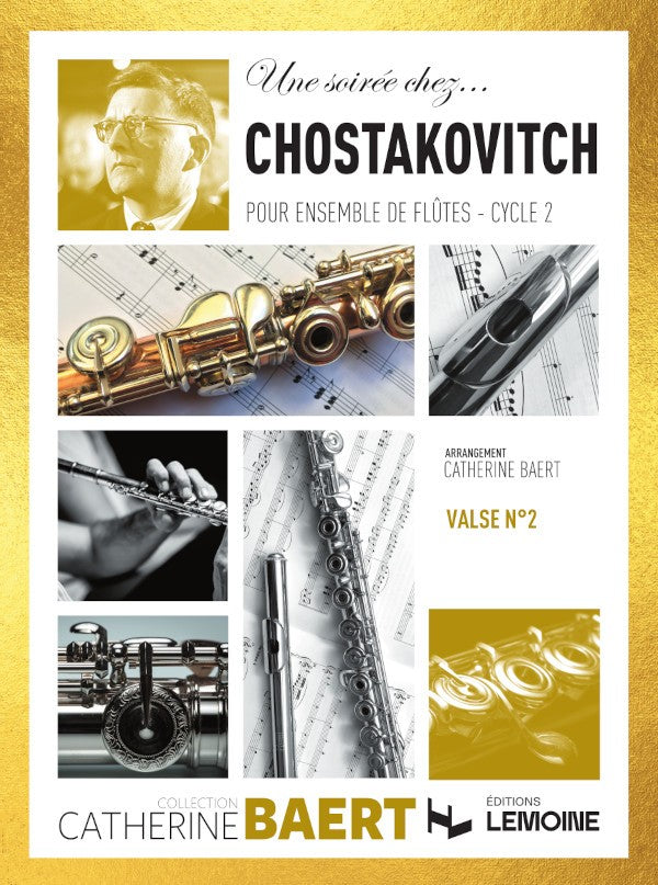 Une soirée chez Chostakovitch - partition flûte, Catherine Baert