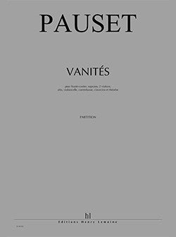 Vanités - partition chant, Brice Pauset