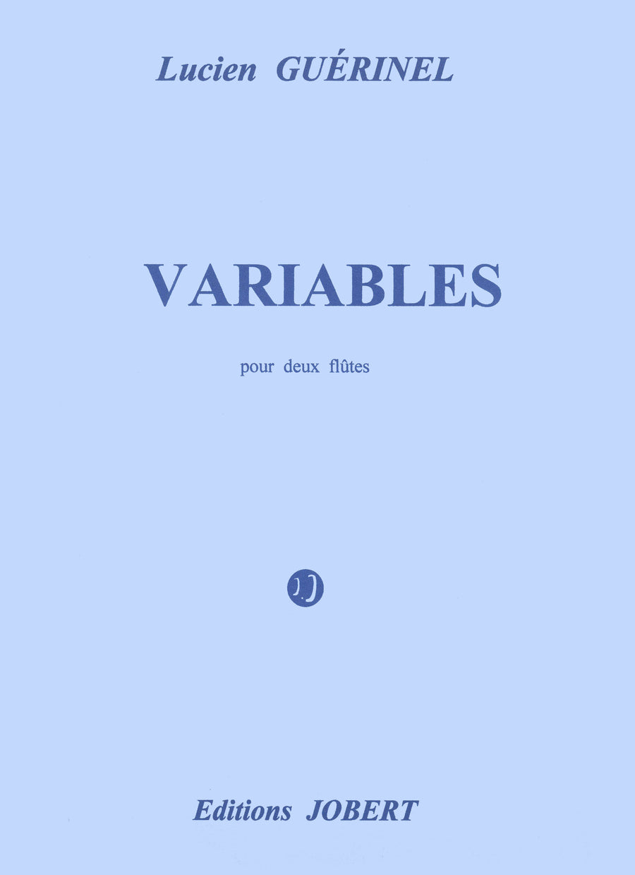 Variables - partition flûte, Lucien Guerinel