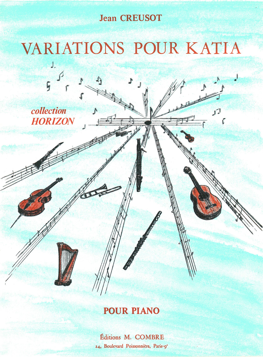 Variations pour Katia - partition piano, Jean Creusot