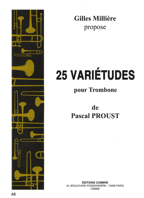Variétudes (25) - partition trombone, Pascal Proust