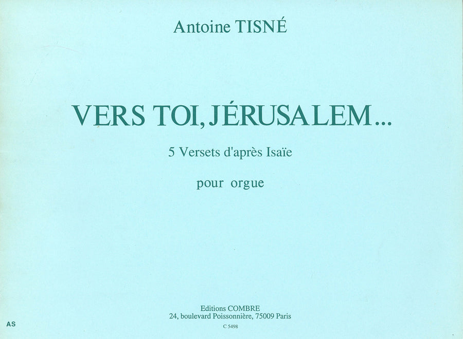 Vers toi, Jérusalem (5 versets d'après Isaïe)