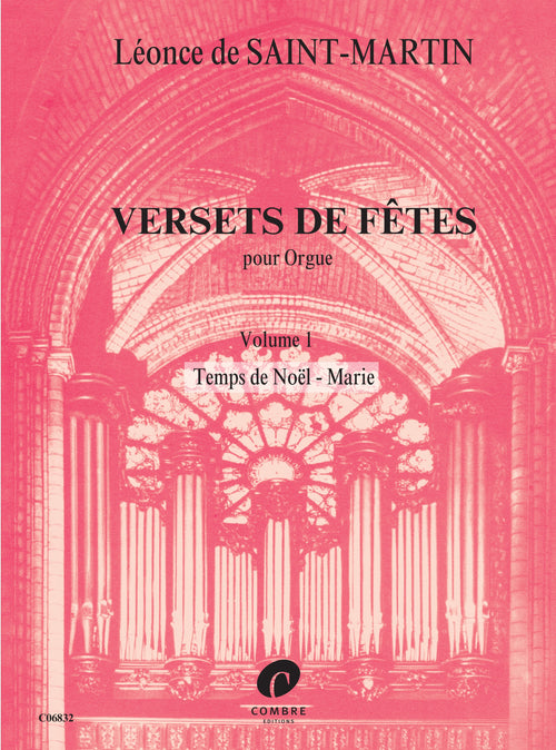 Versets de fêtes Vol.1 - partition orgue, Léonce Saint-Martin de