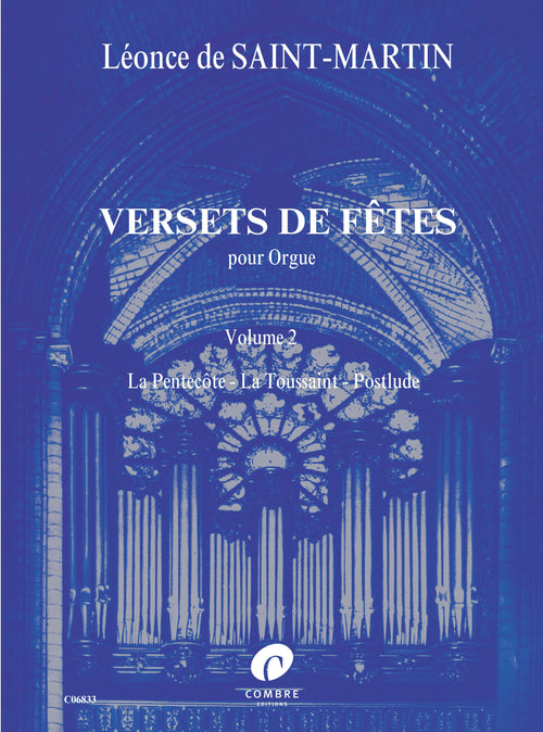 Versets de fêtes Vol.2 - partition orgue, Léonce Saint-Martin de