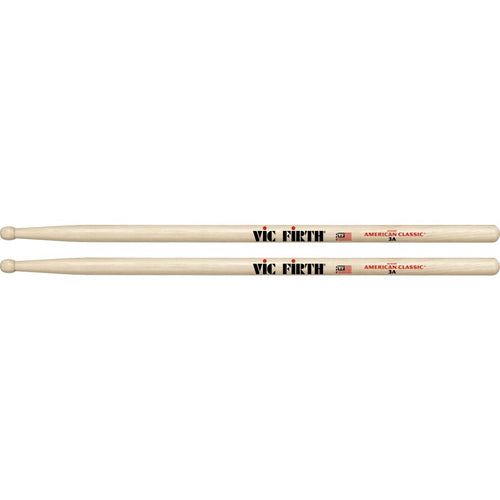 Baguettes Batterie Vic Firth Classic 3a Hickory