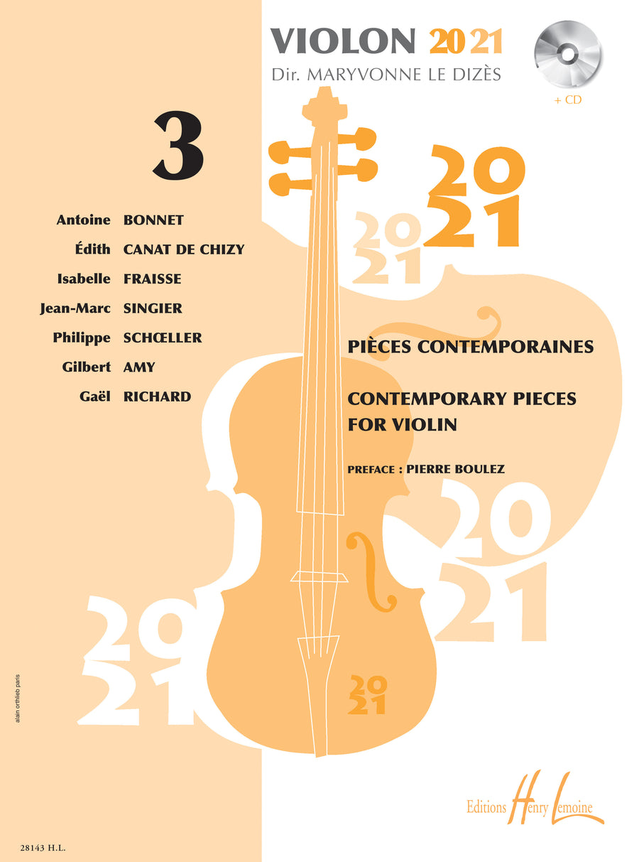 Violon 20-21 Vol.3 - partition violon, Maryvonne Le Dizes